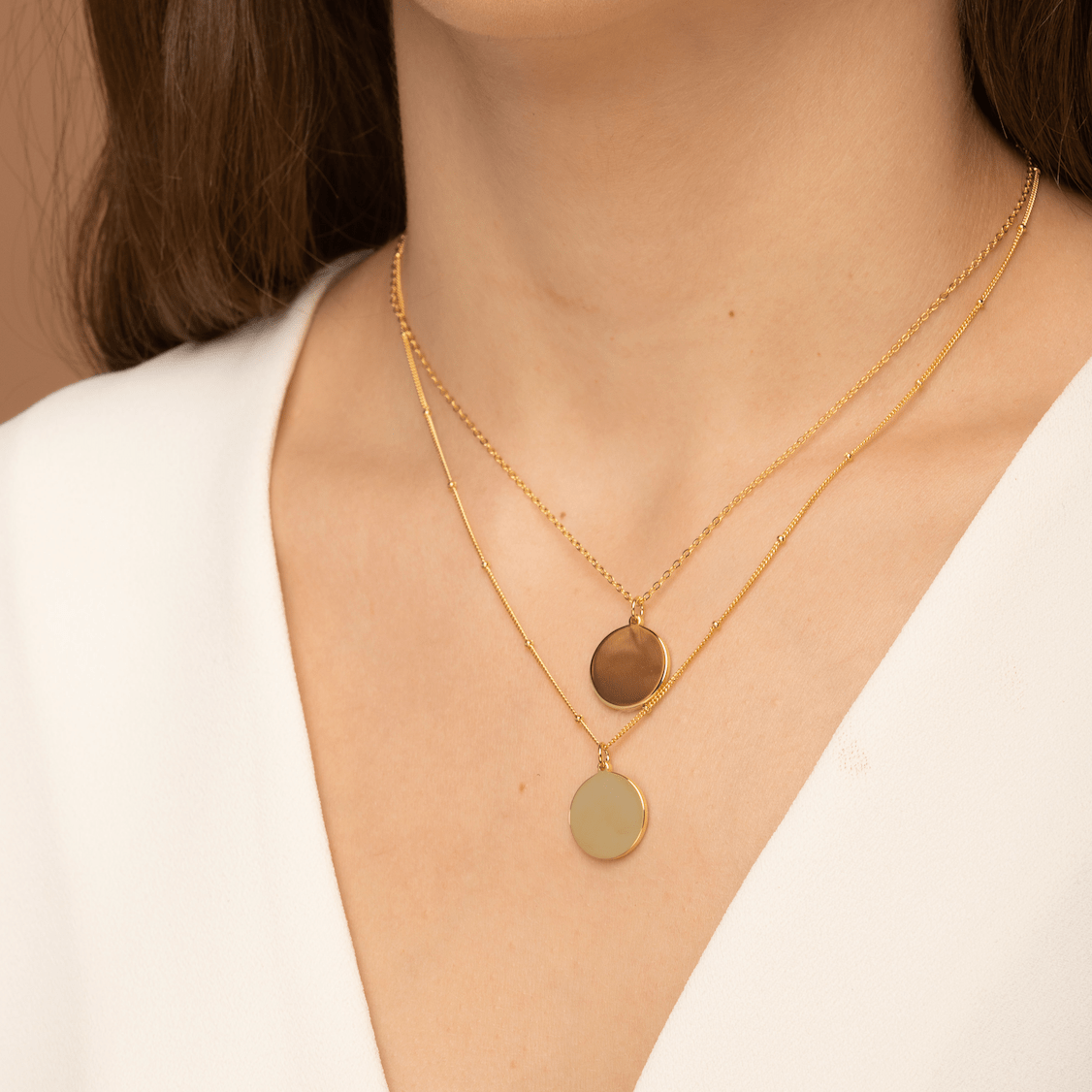 Medallion Coin Pendant Necklace