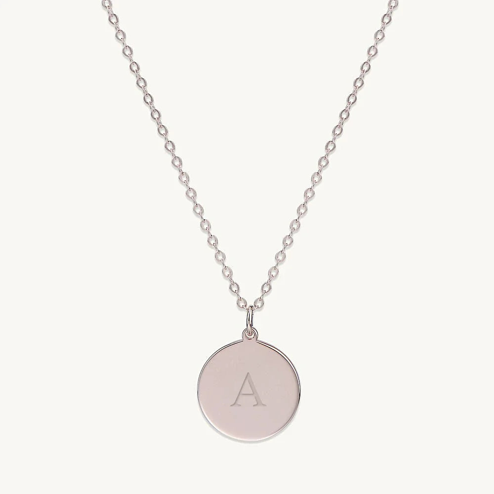 Medallion Coin Engraved Personalised Necklace