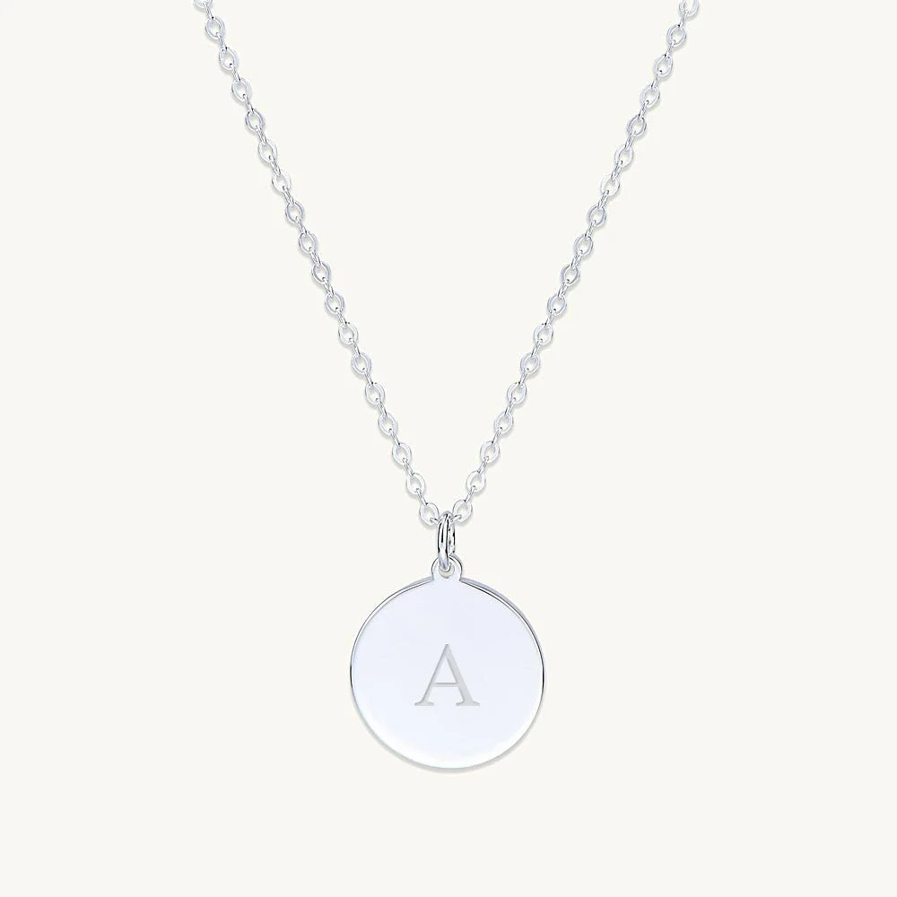 Medallion Coin Engraved Personalised Necklace