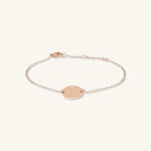 Medallion Disc Engraved Personalised Bracelet