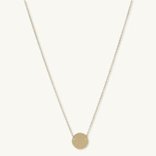 Medallion Disc Engraved Personalised Necklace