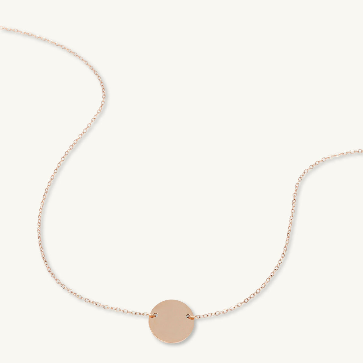 Medallion Disc Engraved Personalised Necklace