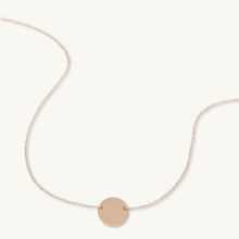 Medallion Disc Engraved Personalised Necklace