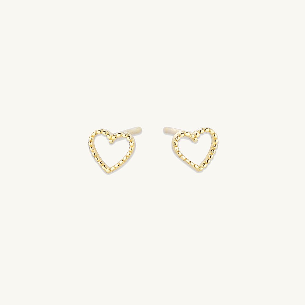 Mini Heart Stud Earrings