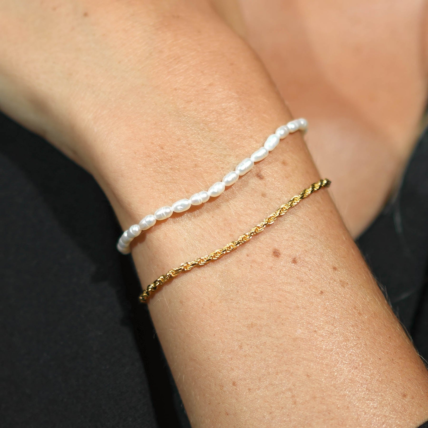 Mini Pearl Stacking Bracelet