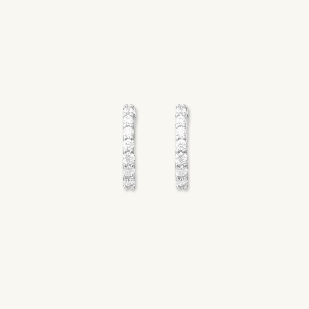 Mini Sapphire Huggie Earrings