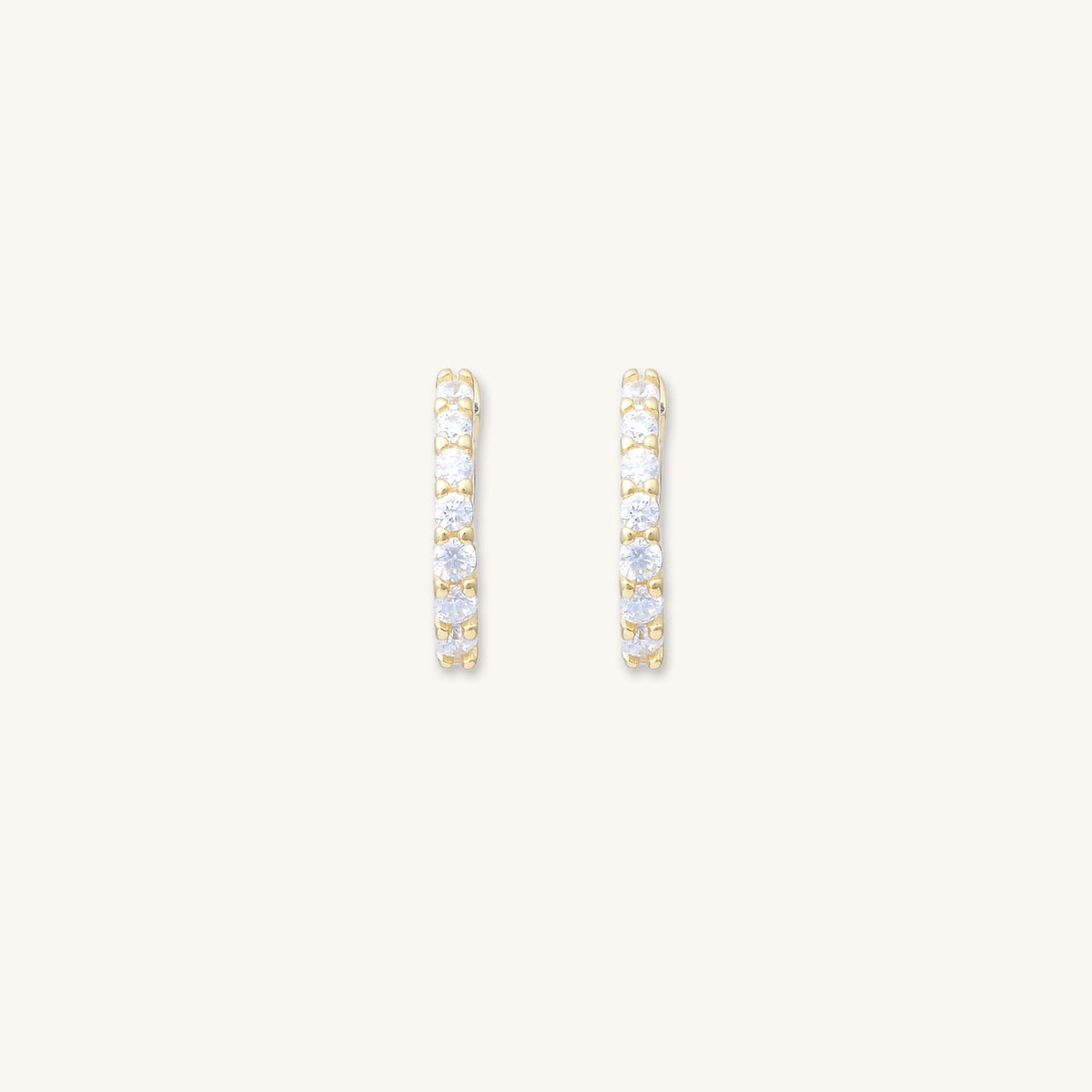 Mini Sapphire Huggie Earrings