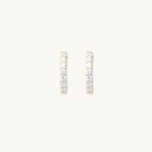 Mini Sapphire Huggie Earrings