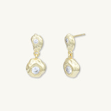 Molten Drop Sapphire Stud Earrings