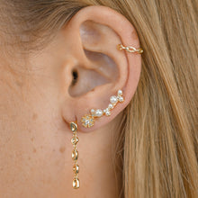 Molten Organic Circle Drop Earrings