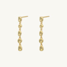 Molten Organic Circle Drop Earrings