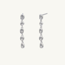 Molten Organic Circle Drop Earrings