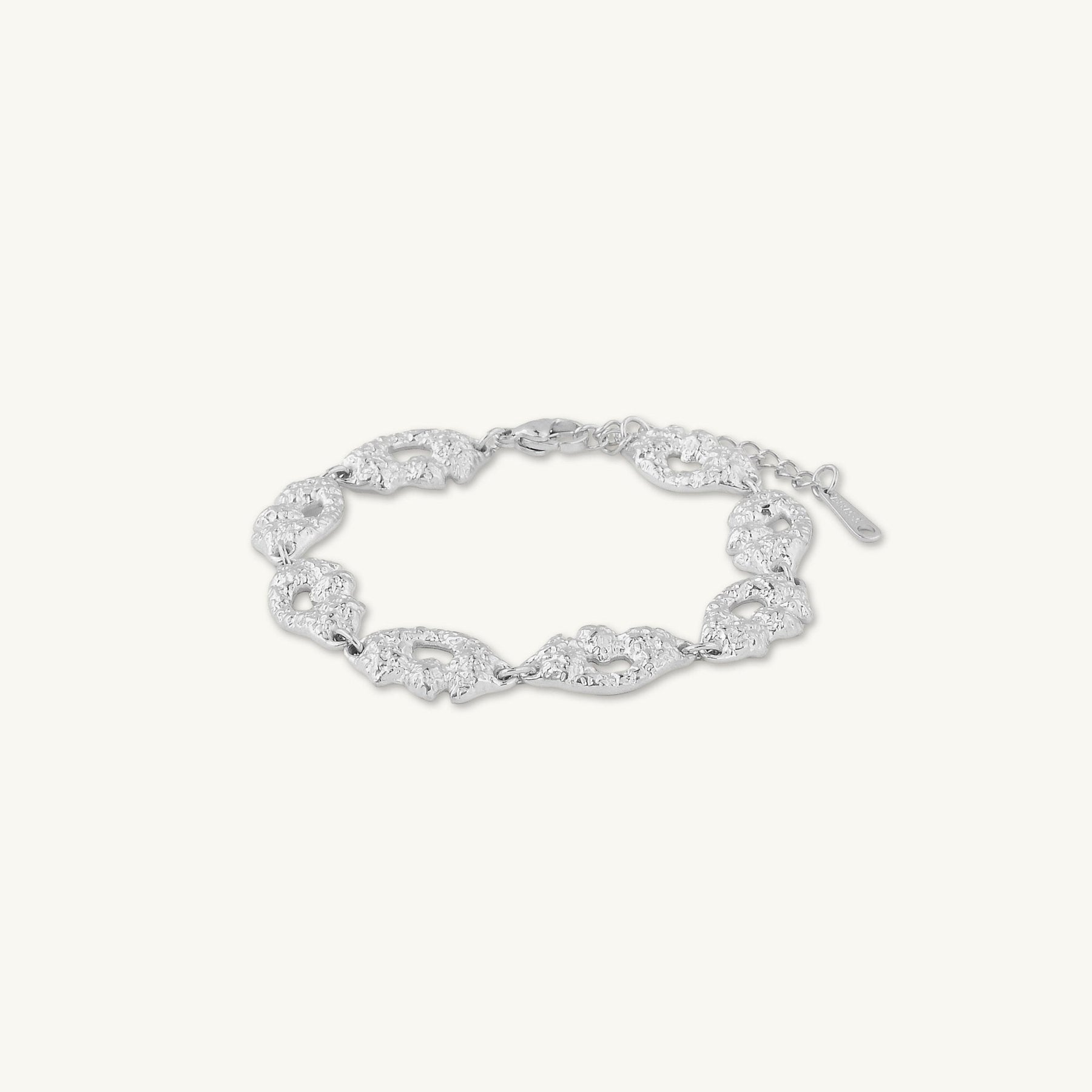 Molten Oval Chain Bracelet