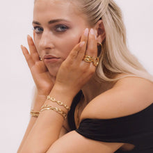 Molten Oval Chain Bracelet