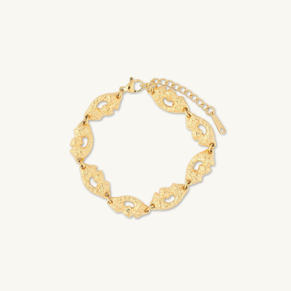 Molten Oval Chain Bracelet