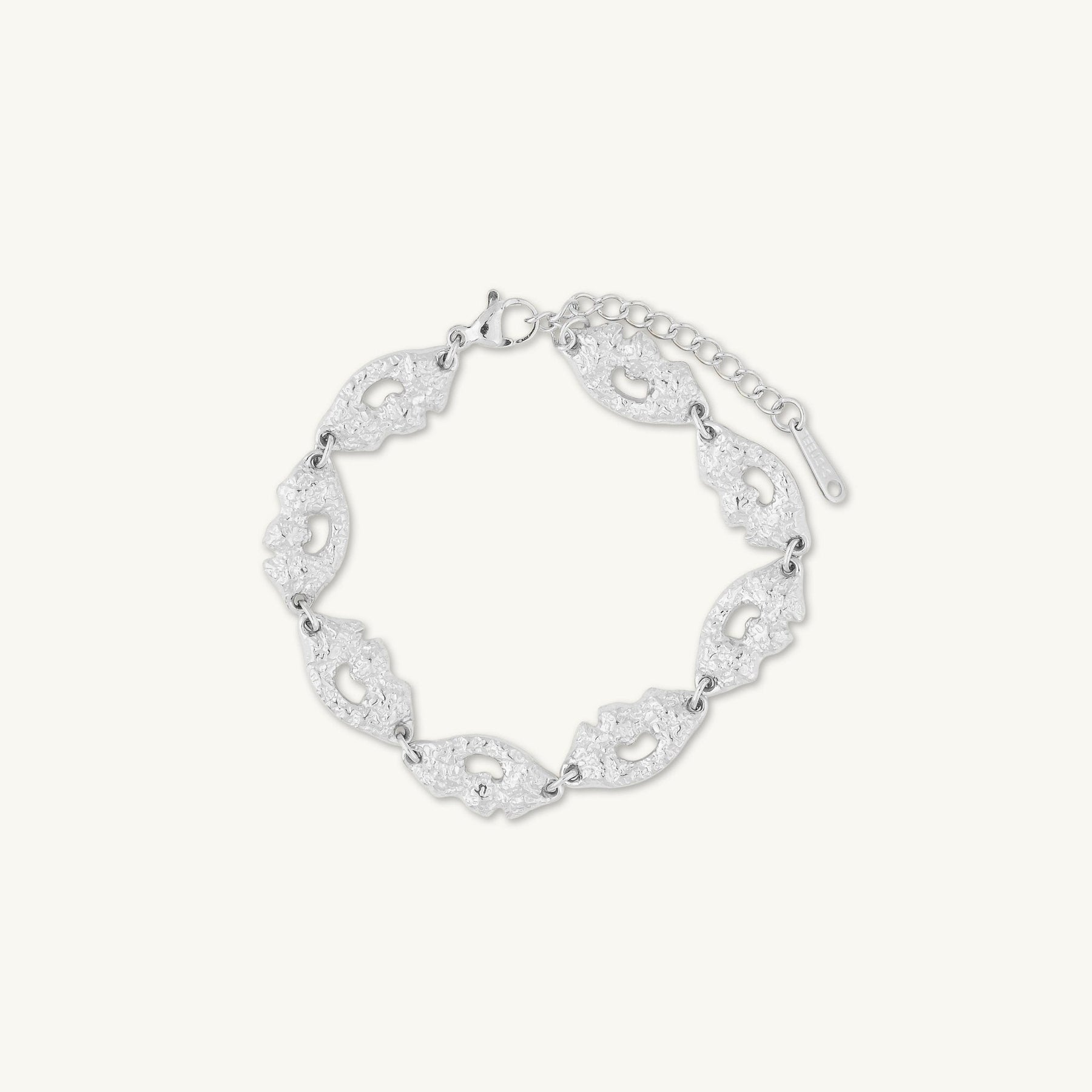 Molten Oval Chain Bracelet
