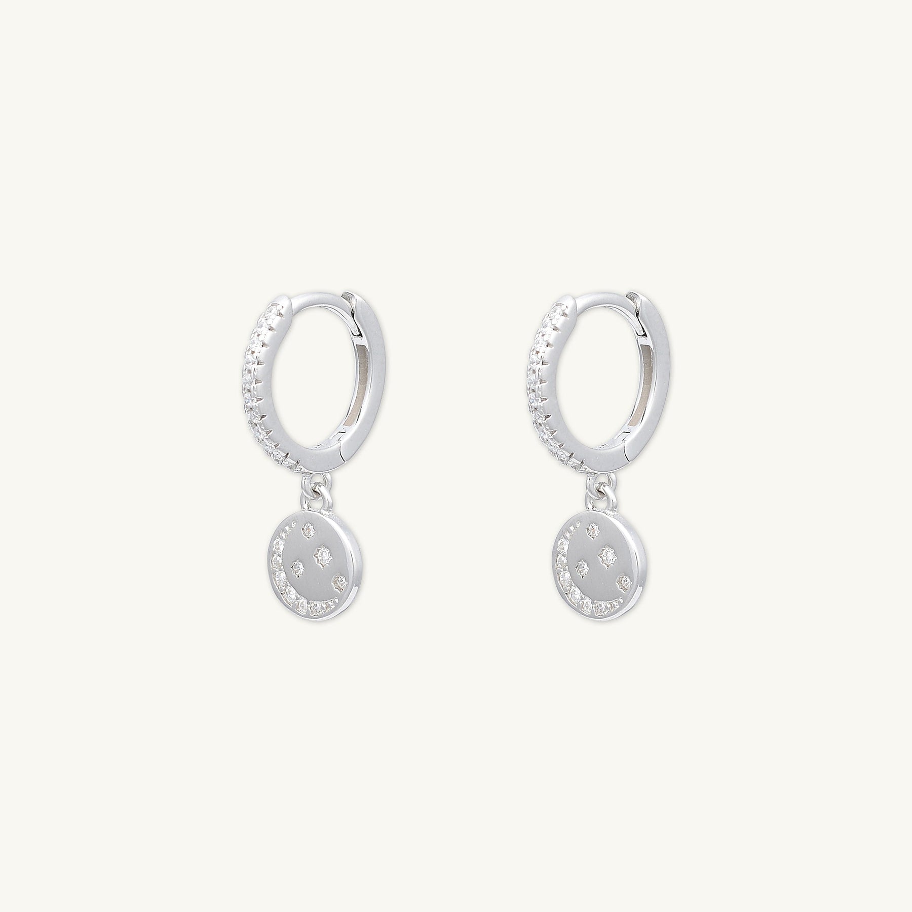 Moonlight Huggie Hoop Earrings