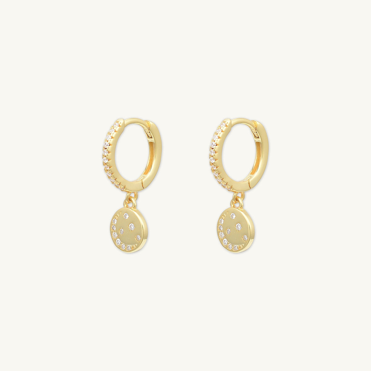 Moonlight Huggie Hoop Earrings