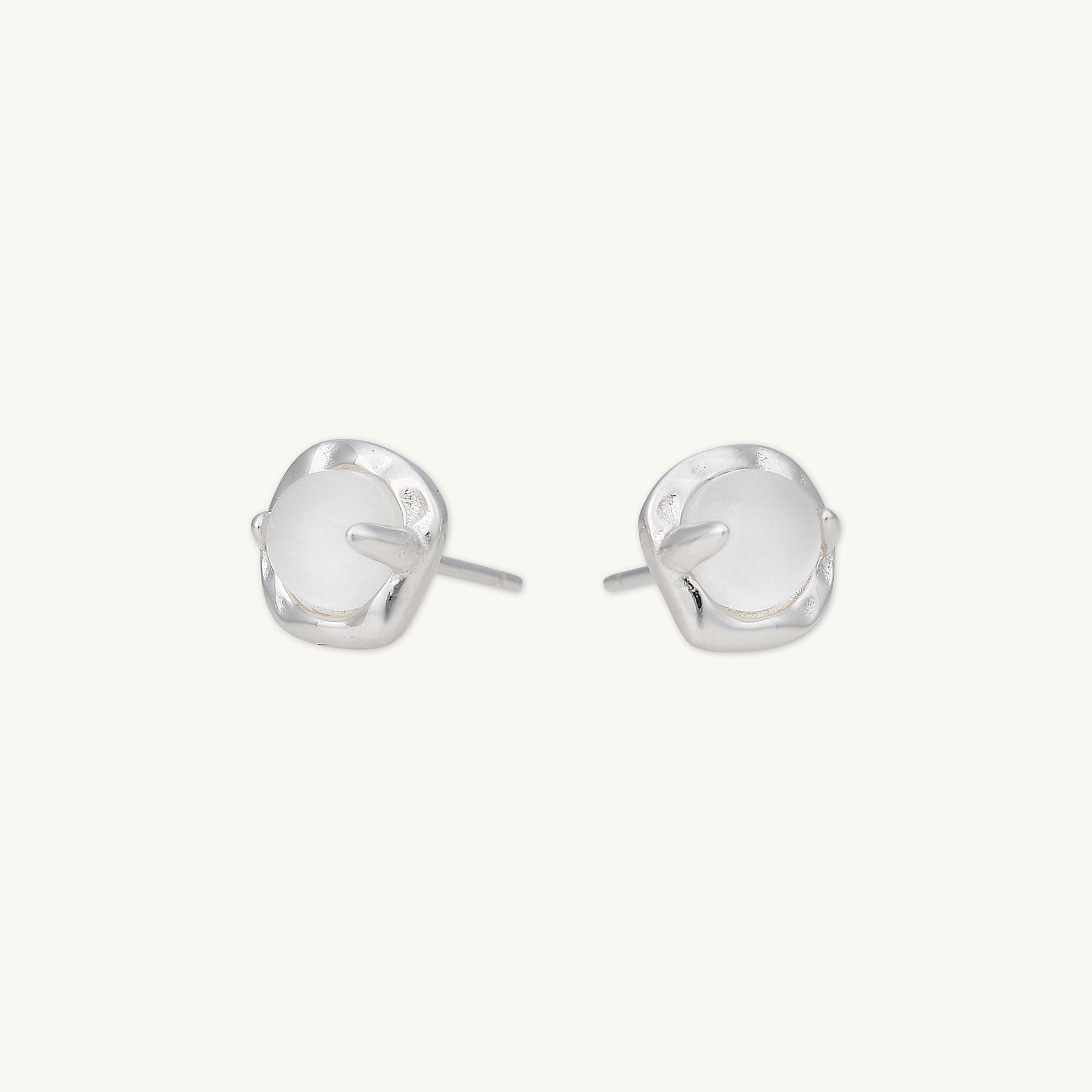 Moonstone Stud Earrings