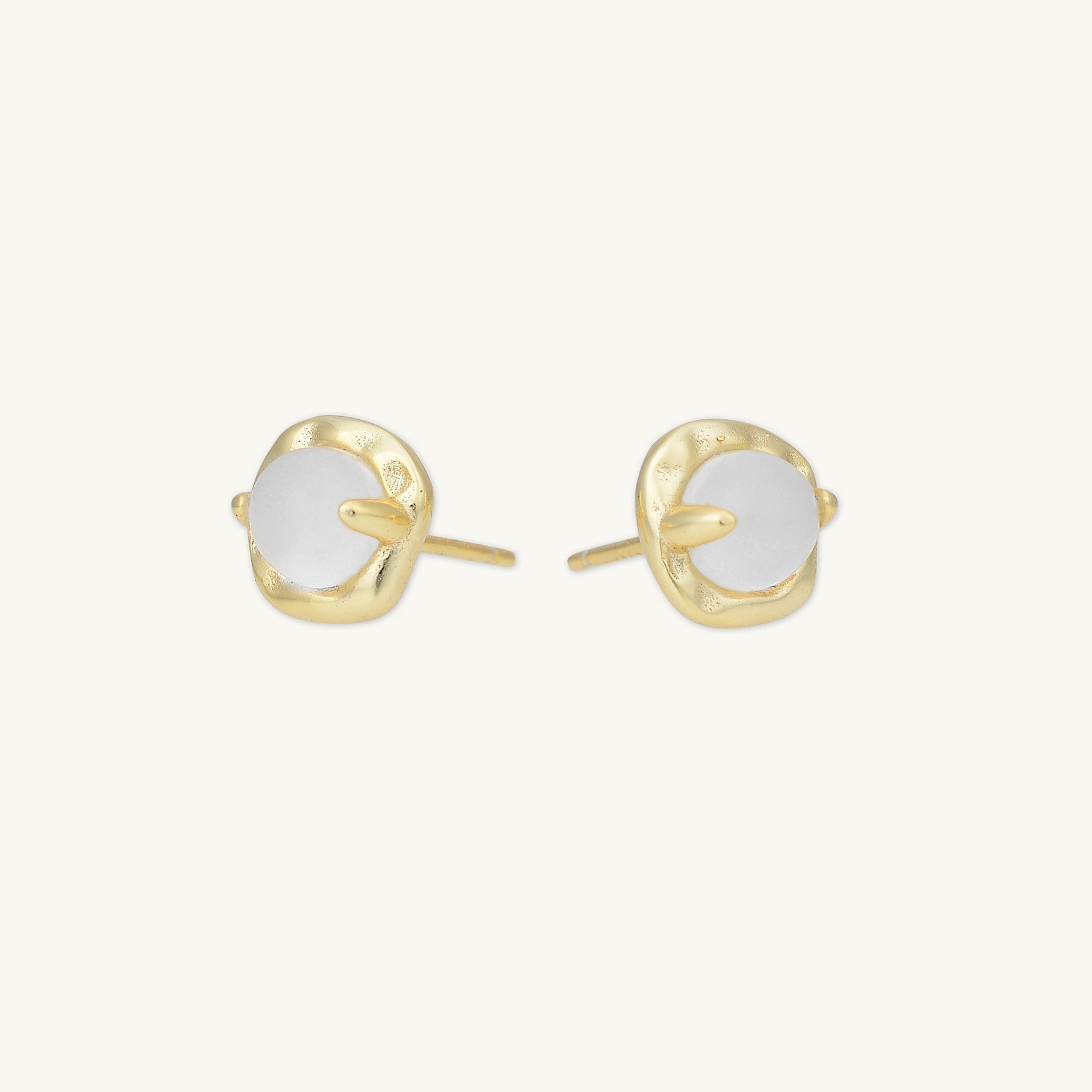 Moonstone Stud Earrings