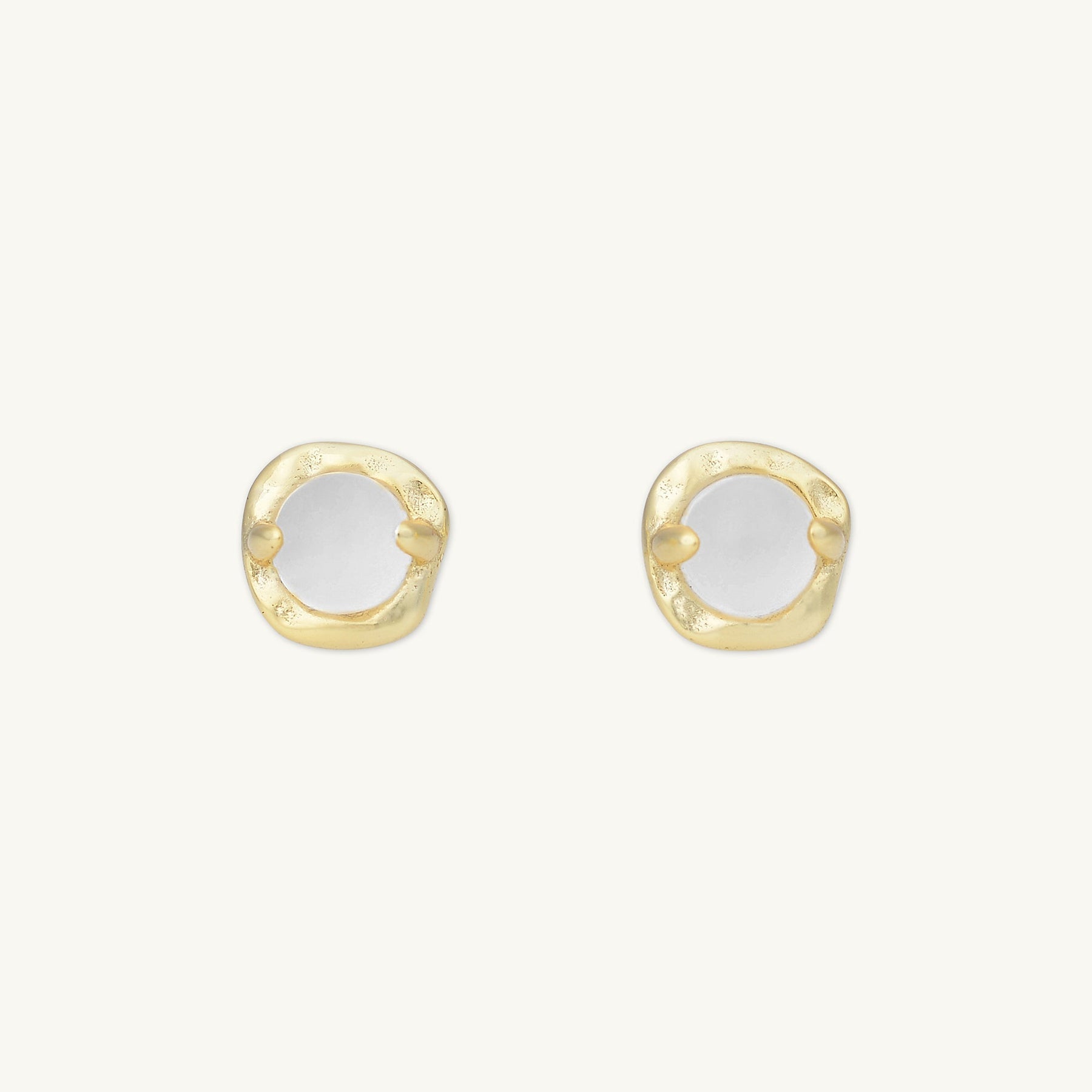 Moonstone Stud Earrings