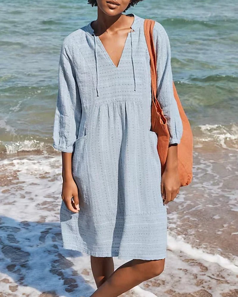 Elanora Robe Chemise Femme – Lightweight Dress with Casual Cut and Breathable Comfort for Summer