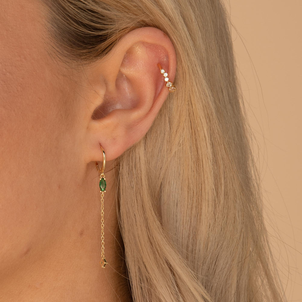 Multi Sapphire Ear Cuff