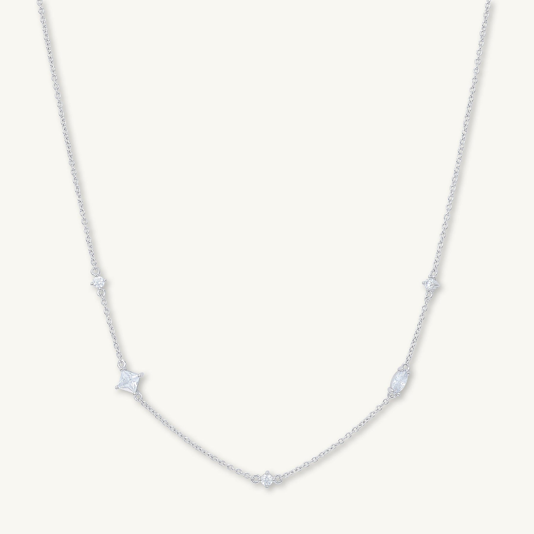 Multi Sapphire Layering Necklace