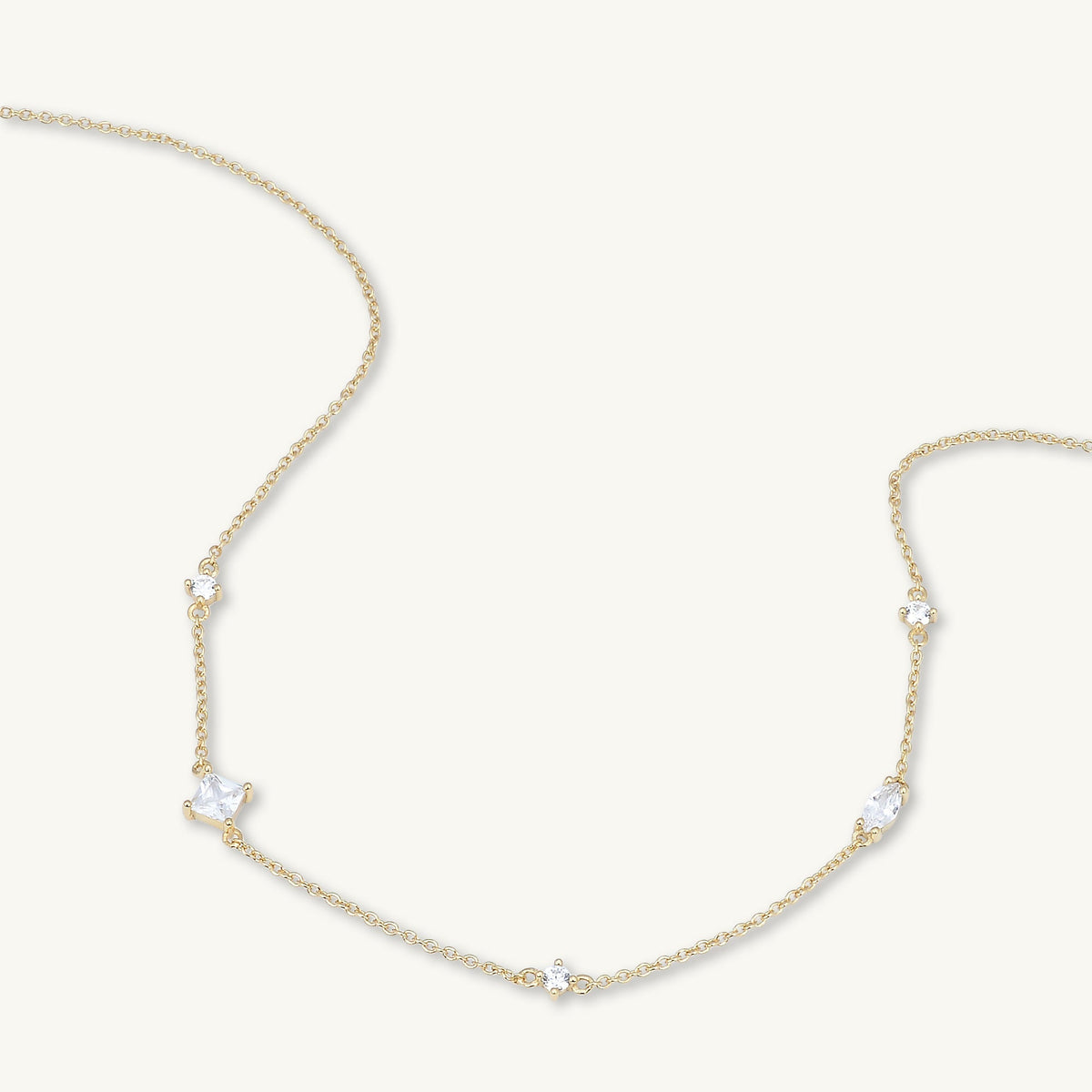 Multi Sapphire Layering Necklace