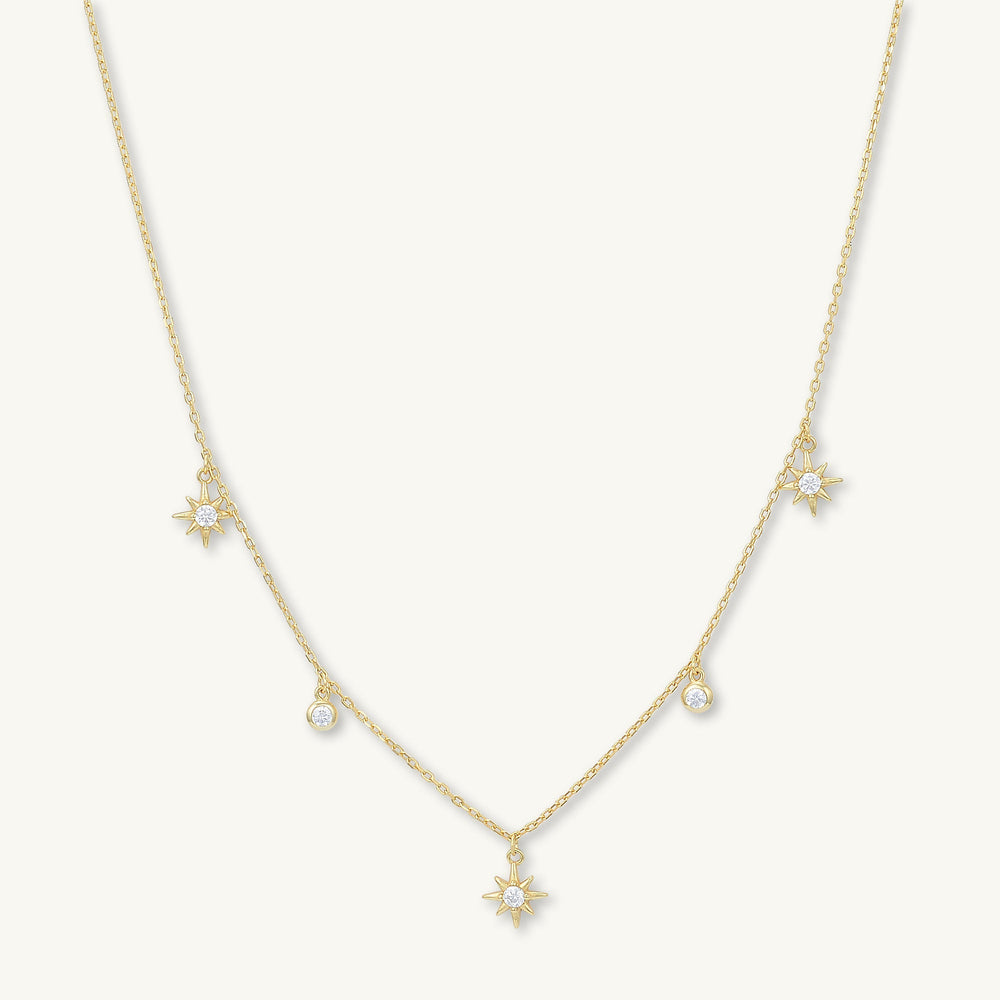 North Star Dangling Sapphire Necklace