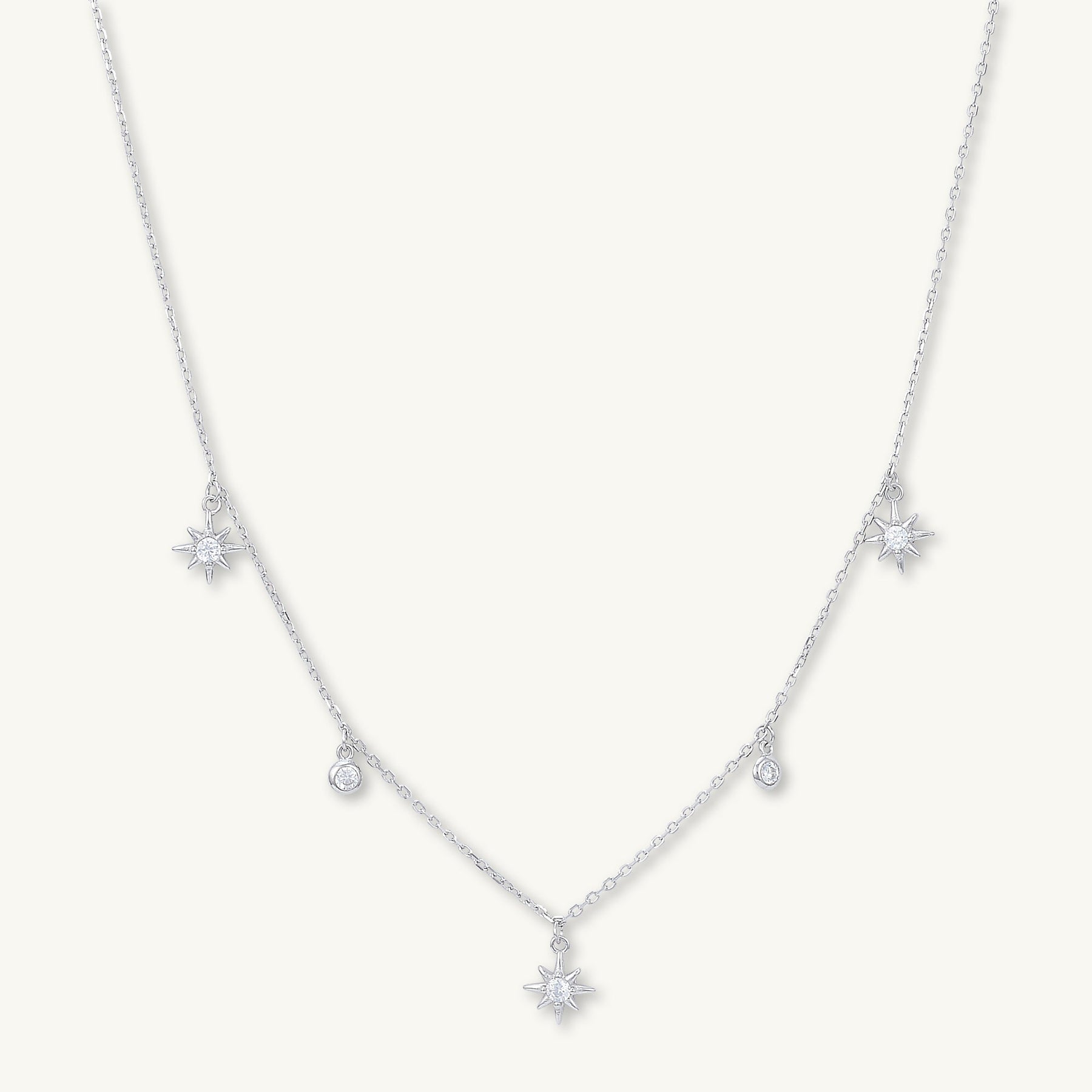 North Star Dangling Sapphire Necklace