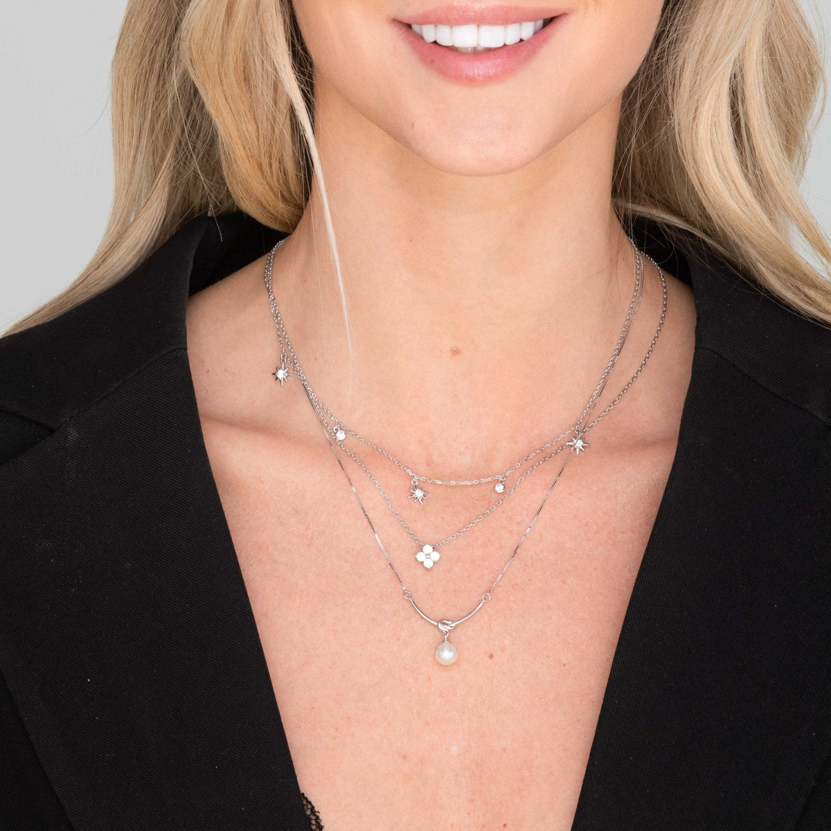 North Star Dangling Sapphire Necklace