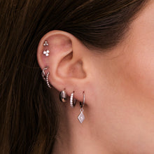 North Star Huggie Hoop Earrings