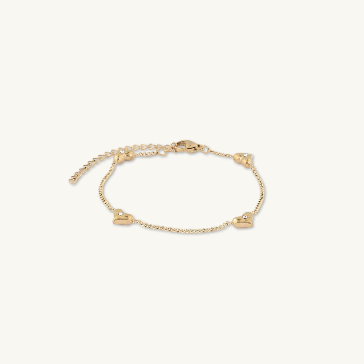 North Star Love Heart Station Bracelet