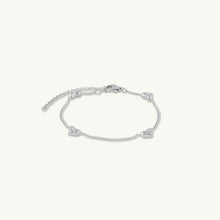North Star Love Heart Station Bracelet