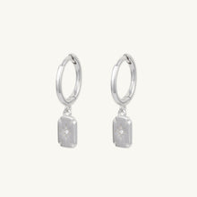 North Star Rectangle Huggie Hoop Earrings