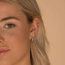 North Star Thick Sapphire Huggie Earrings