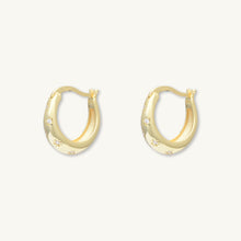 North Star Thick Sapphire Huggie Earrings