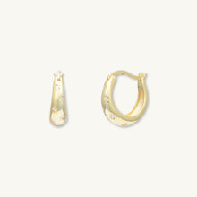 North Star Thick Sapphire Huggie Earrings