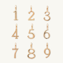 Numbers Charm Pendant