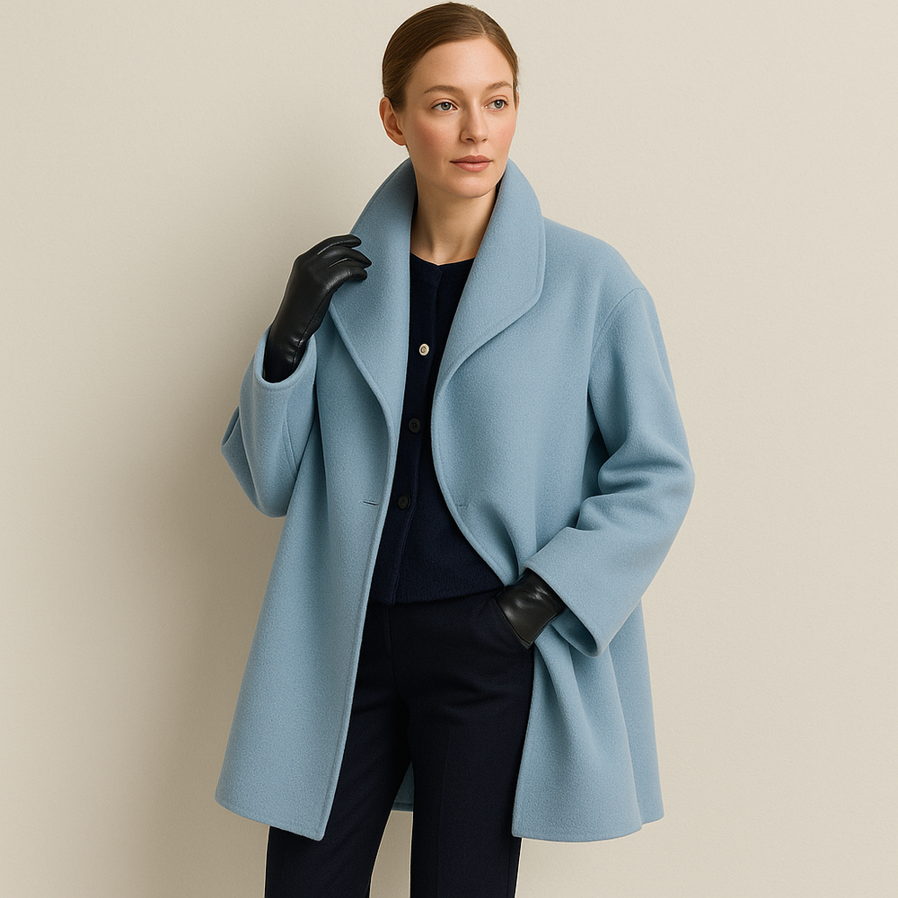 Melany Women's Trenchcoat – Warm Long Coat with Classic Style and Elegant Cut