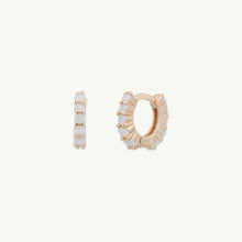 Opal Gemstone Huggie Earrings