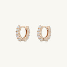 Opal Gemstone Huggie Earrings