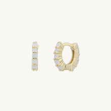 Opal Gemstone Huggie Earrings