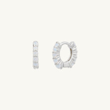 Opal Gemstone Huggie Earrings