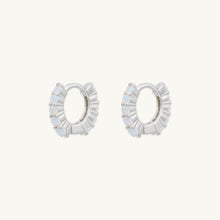Opal Gemstone Huggie Earrings