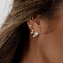 Opal Sapphire Huggie Earrings