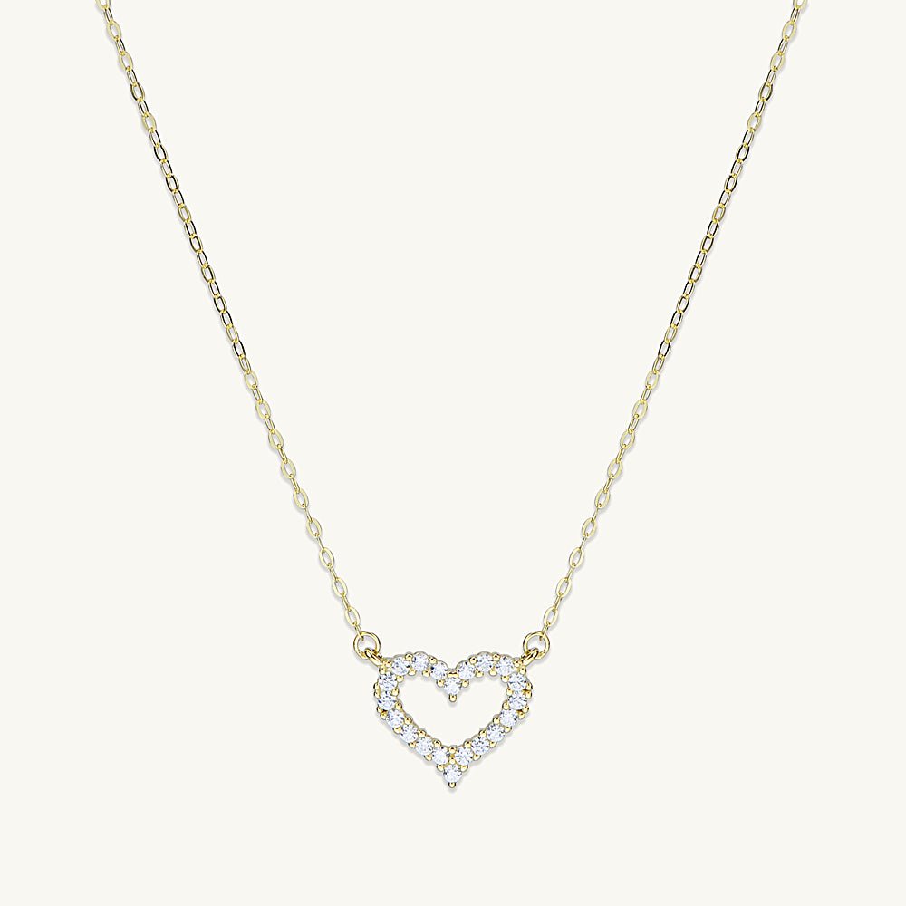 Open Heart Chain Necklace