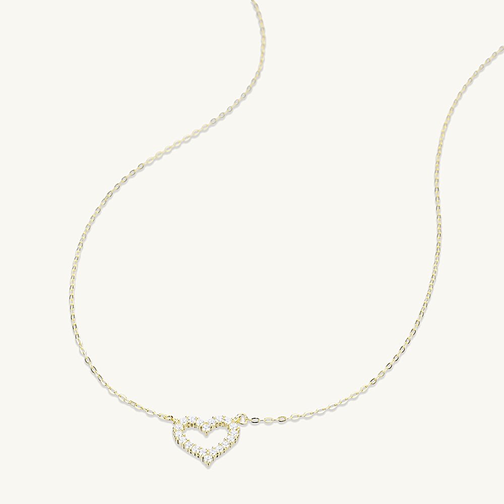 Open Heart Chain Necklace