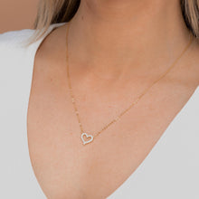 Open Heart Chain Necklace